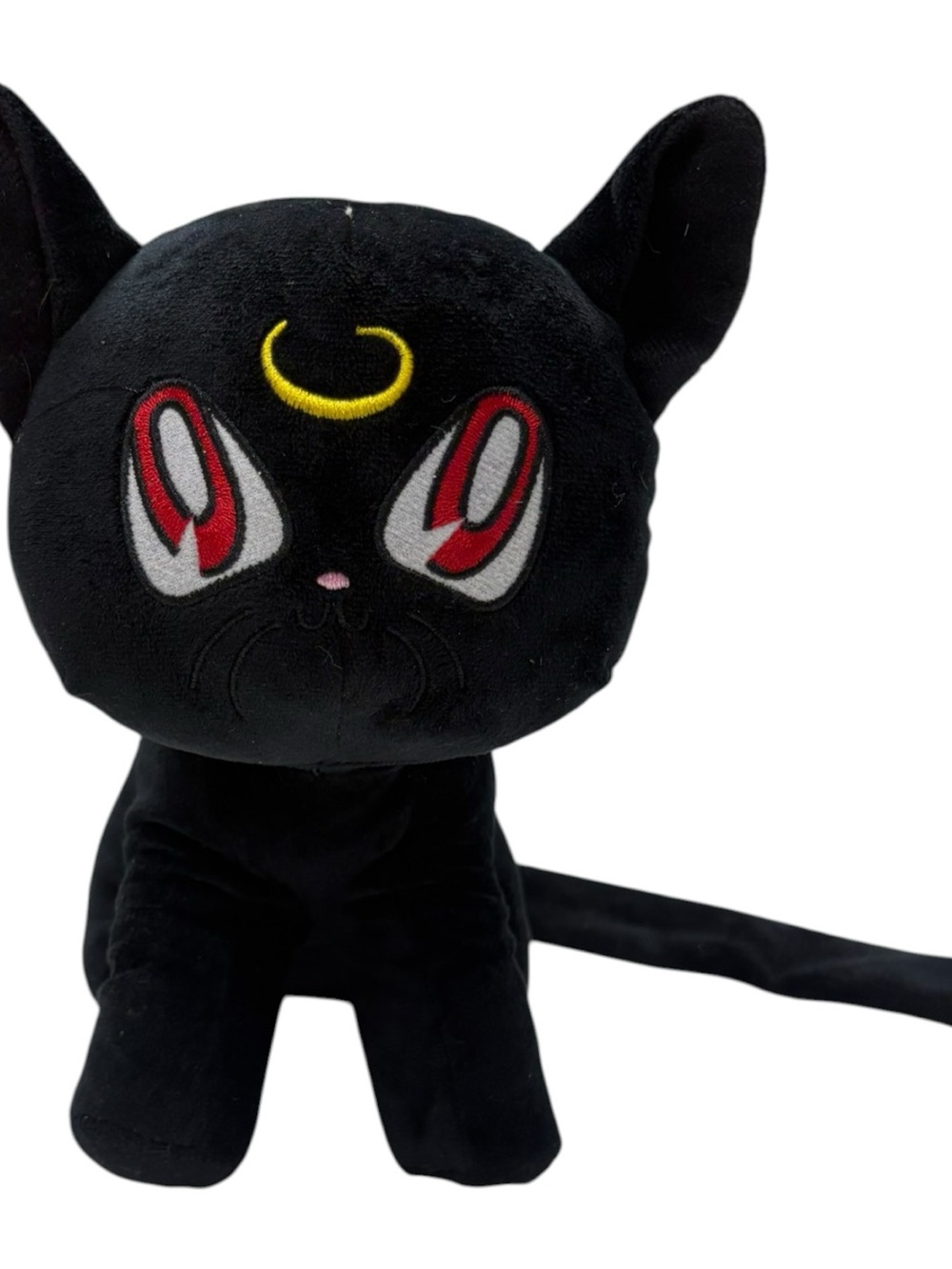 Sailor Moon 12" Seated Luna Plush Stuffed Animal Toy Unbranded